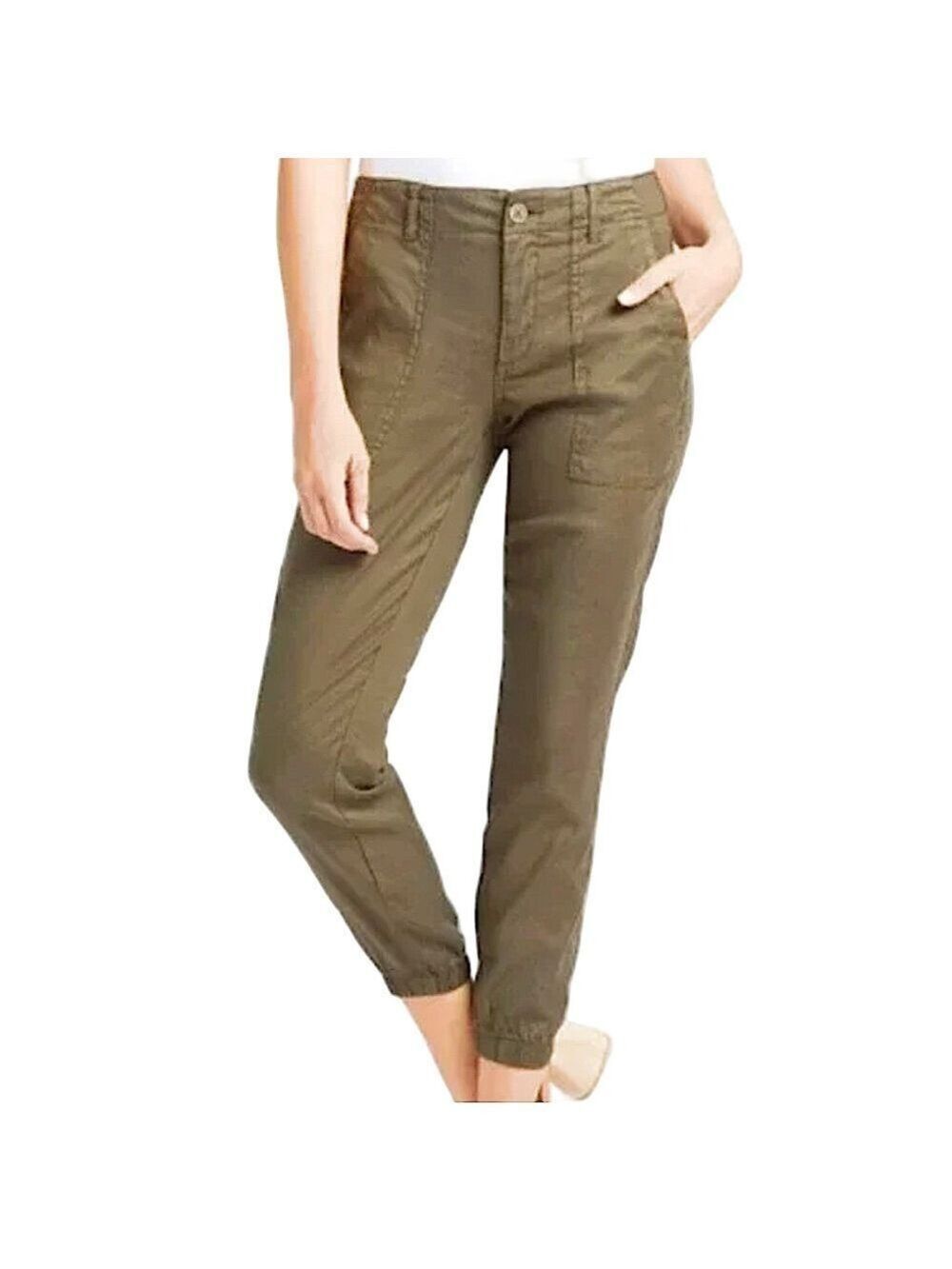 LEVEL99 {Anthropologie} ‘Izzy’ Pocket Linen Joggers